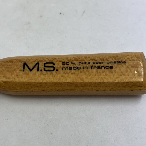 Vintage Bristle Brush MS Made In France Boar Bristle Round Brush - Picture 7 of 9